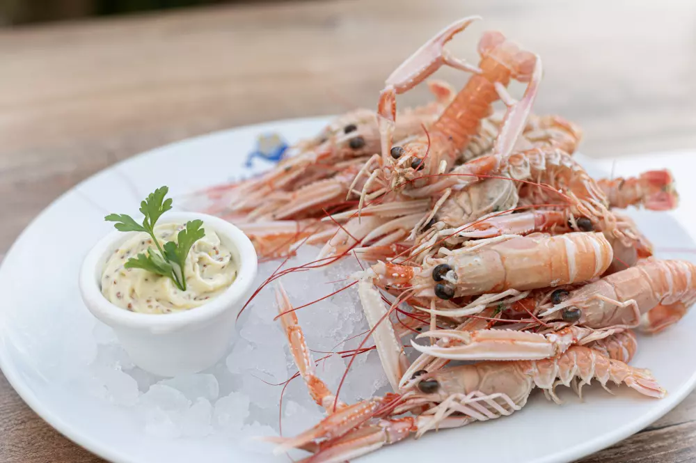 L'assiette de langoustines