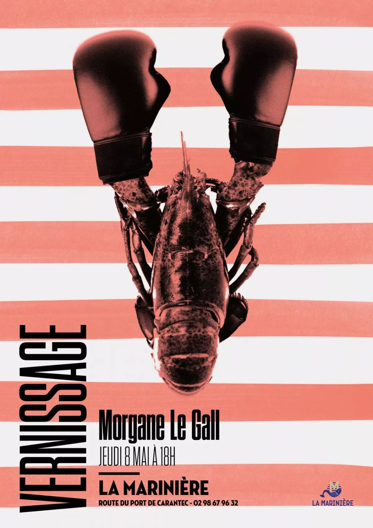 Vernissage des homards boxeurs de Morgane Le Gall